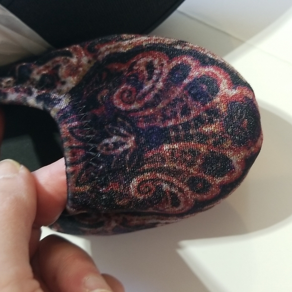 LUCKY BRAND Emmie Black Paisley Brocade Velvet Ballet Flat Shoe - NWOT - Picture 2 of 8